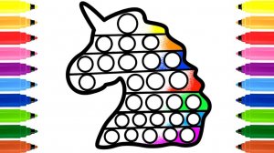 Мультик для детей-Как нарисовать ИГРУШКУ ПОП ИТ/Рисование ИГРУШКИ ПОП ИТ