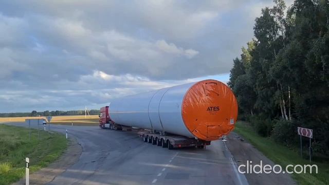 Перевозка ветроэлектростанции