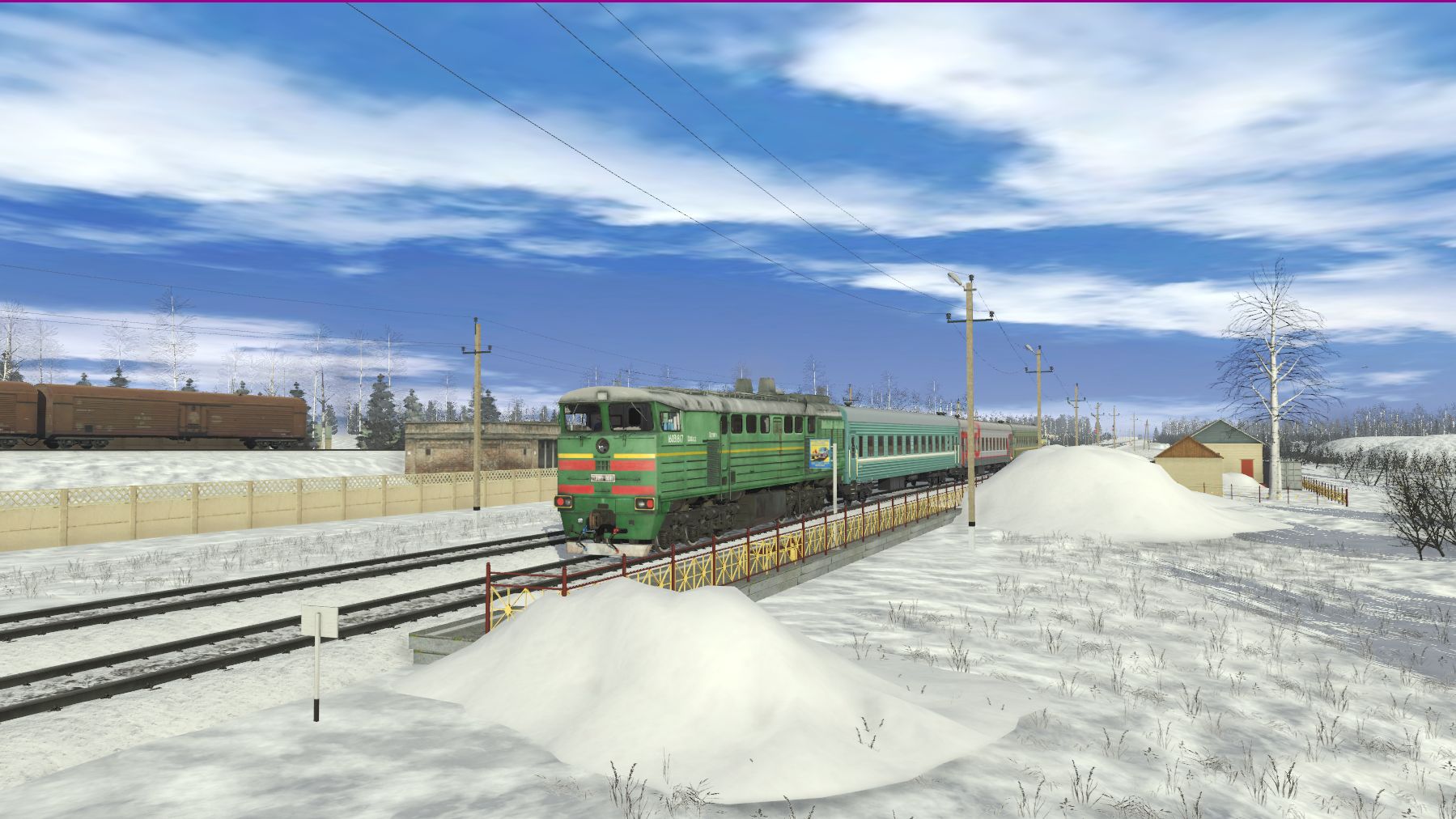 Trainz 22   Поезд 6681 Козельск  Сухиничи-Главные