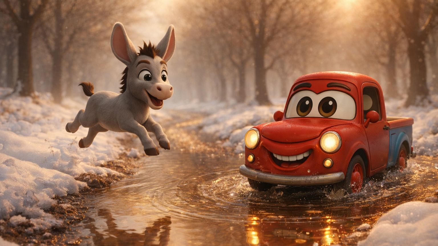 ☀️Кто уже проснулся? Добрая сказка про весну | Ослик и машинка Тарантайка🫏🚗