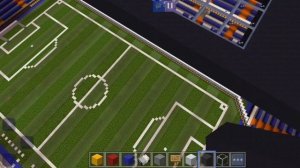 я снимаю обзор на Сантьяго Бернабеу майнкрафт