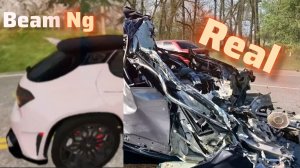 Аварии на реальных событиях в beamng drive #37