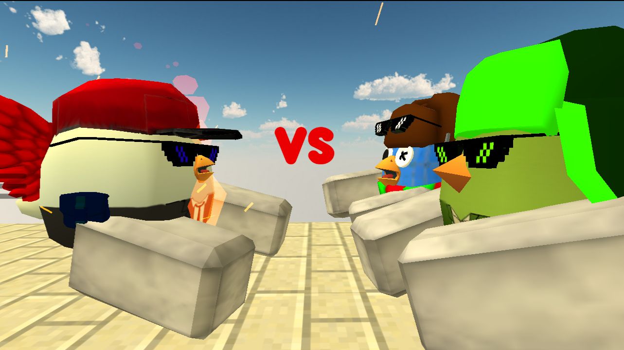 я vs блу и чела