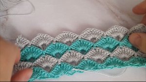 Пополняем копилку узоров крючком. Вяжем вместе