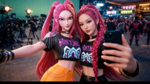 Что, если бы KPop-группа Demon Hunters существовала на самом деле? РУМИ, ЗОИ, МИРА, ДЖИНУ, ДЕРПИ