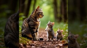 кошечка и мышка