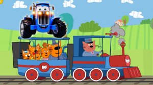 СИНИЙ ТРАКТОР И ТРИ КОТА ПУТЕШЕСТВИЕ НА ОЗЕРО БАЙКАЛ - ИГРОВОЙ МУЛЬТИК ДЛЯ ДЕТЕЙ