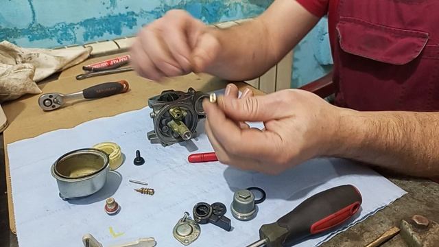 Ремонт карбюратора мотоблока китайского ДВС 168F-170F