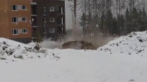 Взрыв скалы.