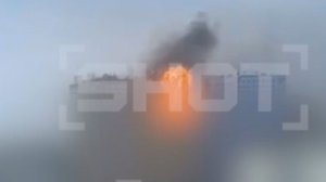 Два укpaинских бecпилотника влетели в многоэтажку в Уфе