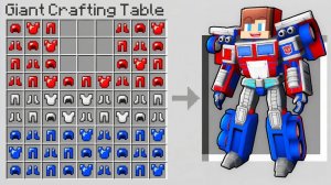 Джей Джей создал бронированный костюм Оптимуса Прайма. Майнкрафт Мультик