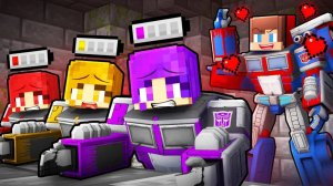 Джей Джей Оптимус Прайм влюбился в девочек-трансформеров. Майнкрафт Мультик