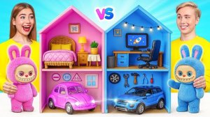 🍿 Строим Удивительный Кукольный Домик для Лабубу от Multi DO Girls