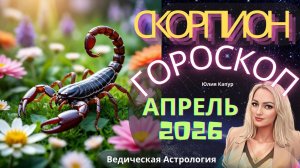 ♏Скорпион - гороскоп на Апрель 2026 года. От Юлии Капур