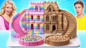 Картонный Дом vs Пушистый Дом Челлендж