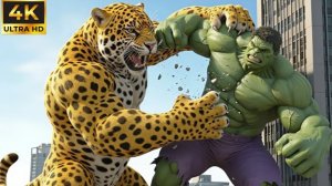 Халк против гигантского ягуара. Животная ярость.