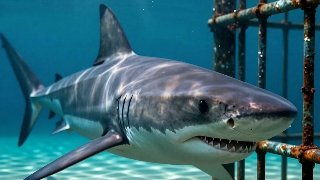 С акулами в клетке