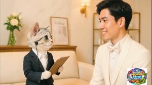 【Офисный котик Муги】Репортаж из жизни Муги, который стал свадебным организатором 🐱💐
