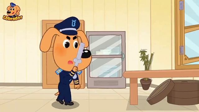 Храбрый шериф Лабрадор, опасная кухня — познавательный мультфильм.