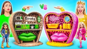 🍿 Строим Удивительный Кукольный Домик для Братц | Дорогой vs Дешевый Челлендж от Multi DO Girls