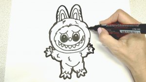 Рисуем ЛАБУБУ / Рисунок раскраска / НарисуйКа