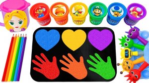 Мультики для детей и малышей. Учимся делать  своими руками  Формочки с краской и блестками.