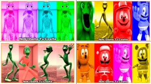 Зелёный Человек Танцует Dame Tu Cosita Music Video Megamix #53-56 в Tiles Hop - NoV