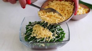 Рецепт приготовления простого и вкусного салата 😋 Видео рецепты салатов Лëгкие рецепты