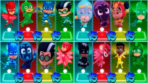 МЕГАМИКС Герои в масках Coffin Dance в Tiles Hop lvl 1-4 - Мультик PJ Masks