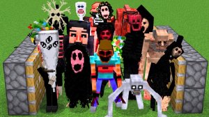 Все новые крипипаста мобы вместе в Minecraft (Часть 2