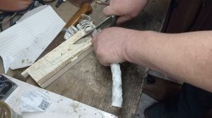 Тест ножа  Х12 мф на канате.