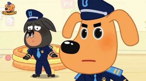 Храбрый шериф Лабрадор, чудовище украло носорожка — познавательный мультфильм.