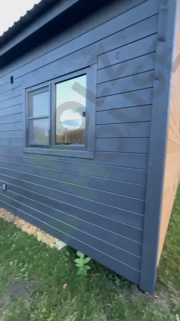 Каркасная баня 5,6х6 с террасой 3х6