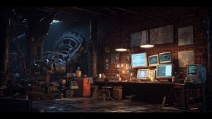 Endless Gear Loop — Industrial Outpost ｜ Dark Ambient Music for Focus - Solaris Ambient-(1080p24)