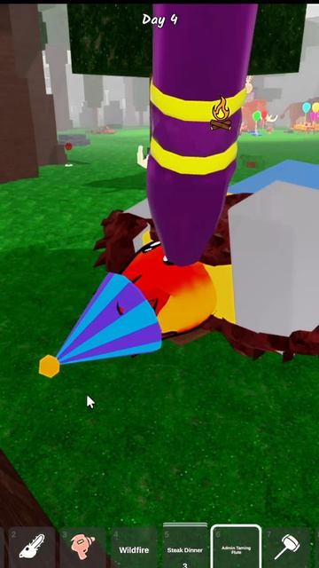 Пытаюсь приручить мамонта 🪈😂🤣 99 Ночей в Лесу