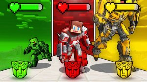 Джей Джей Рэд против Майки Грина против Бананакида Йеллоу в "Трансформерах РАША". Майнкрафт Мультик