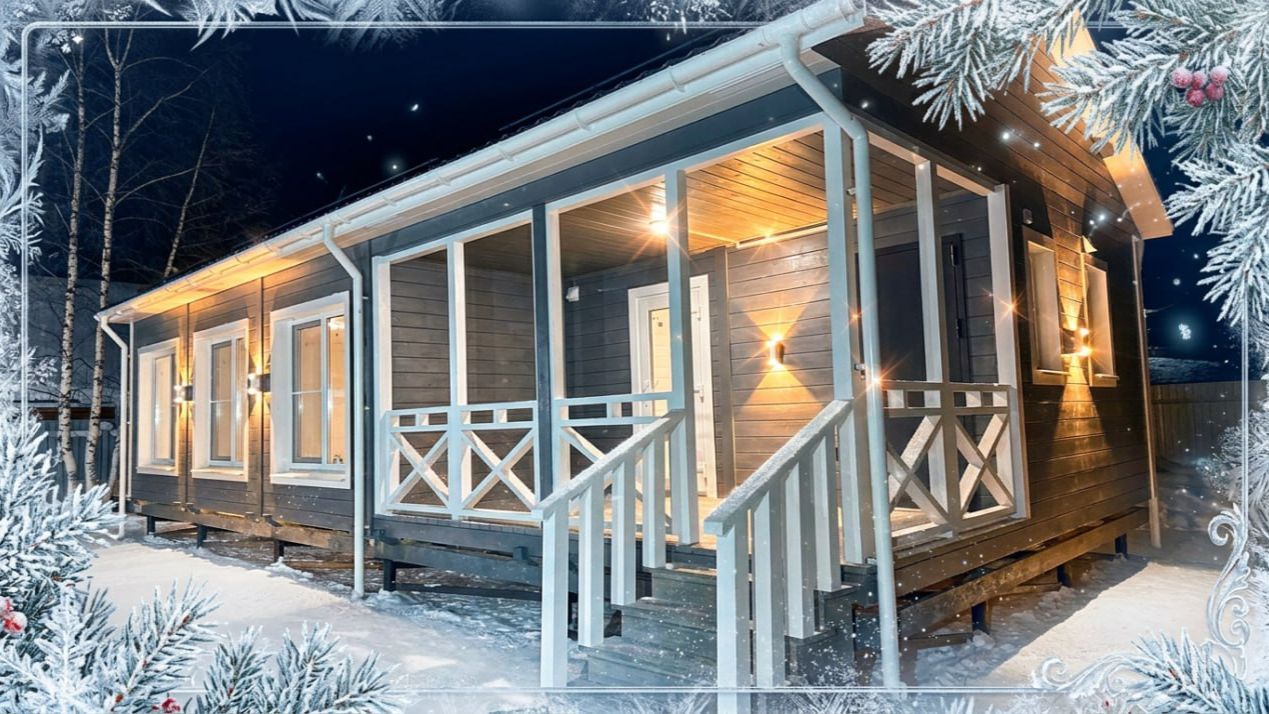 Дачный модульный дом 6х12м — Монтаж на участке за 2 дня