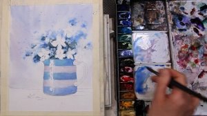 Весенние цветы - Урок по акварели