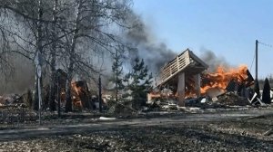 Появились кадры последствий удара ВСУ по социальному объекту в Белгородской области.