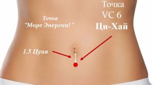 Массаж активной точки VC 6 Ци Хай (Море энергии) 09