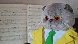 КОТ БАСИК. Сэр Шурх учится играть на пианино