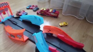 ГОНКИ на машинах по набору Mattel ночные гонки