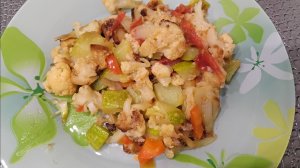 Мой ужин диабетика.