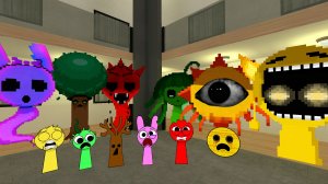 Спрунки Без Части Хотят Спастись От Спрунки Пиксел