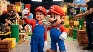 Super Mario когда Марио и друзья оживают в образе 6-летних детей! РЕАКЦИЯ
