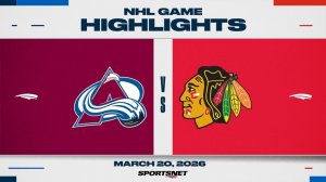 21.03.2026 | ОБЗОР МАТЧА | Чикаго Блэкхоукс - Колорадо Эвеланш | Highlights