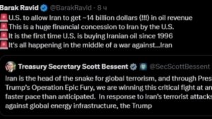 ‼️🇺🇸🇮🇷 США впервые с 1996 г. позволят Ирану получить около $14 миллиардов дохода от нефти, — жур