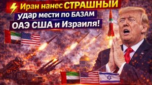 ⚡️Иран нанес СТРАШНЫЙ  удар мести по БАЗАМ ОАЭ США и Израиля! Трамп Взмолил о пощаде
