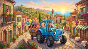 УЧИМ ЖИВОТНЫХ 🚜 СИНИЙ ТРАКТОР | ВЕСЁЛАЯ ПЕСЕНКА ДЛЯ МАЛЫШЕЙ