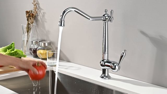 Смеситель для кухни с подключением к фильтру Paulmark Retro Re213226-CR